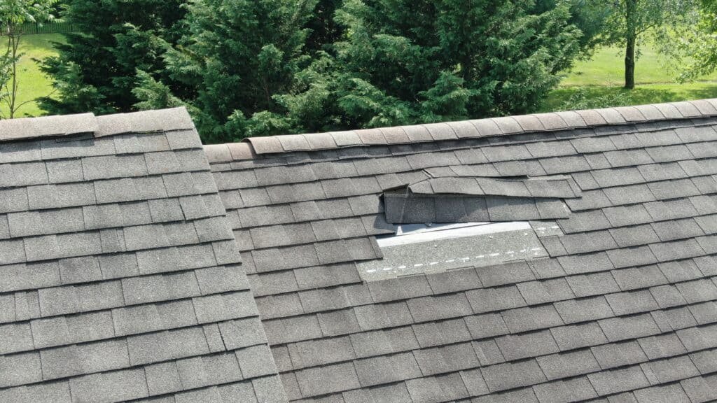 missing shingles
